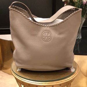 Tory Burch Camel Leather Tote